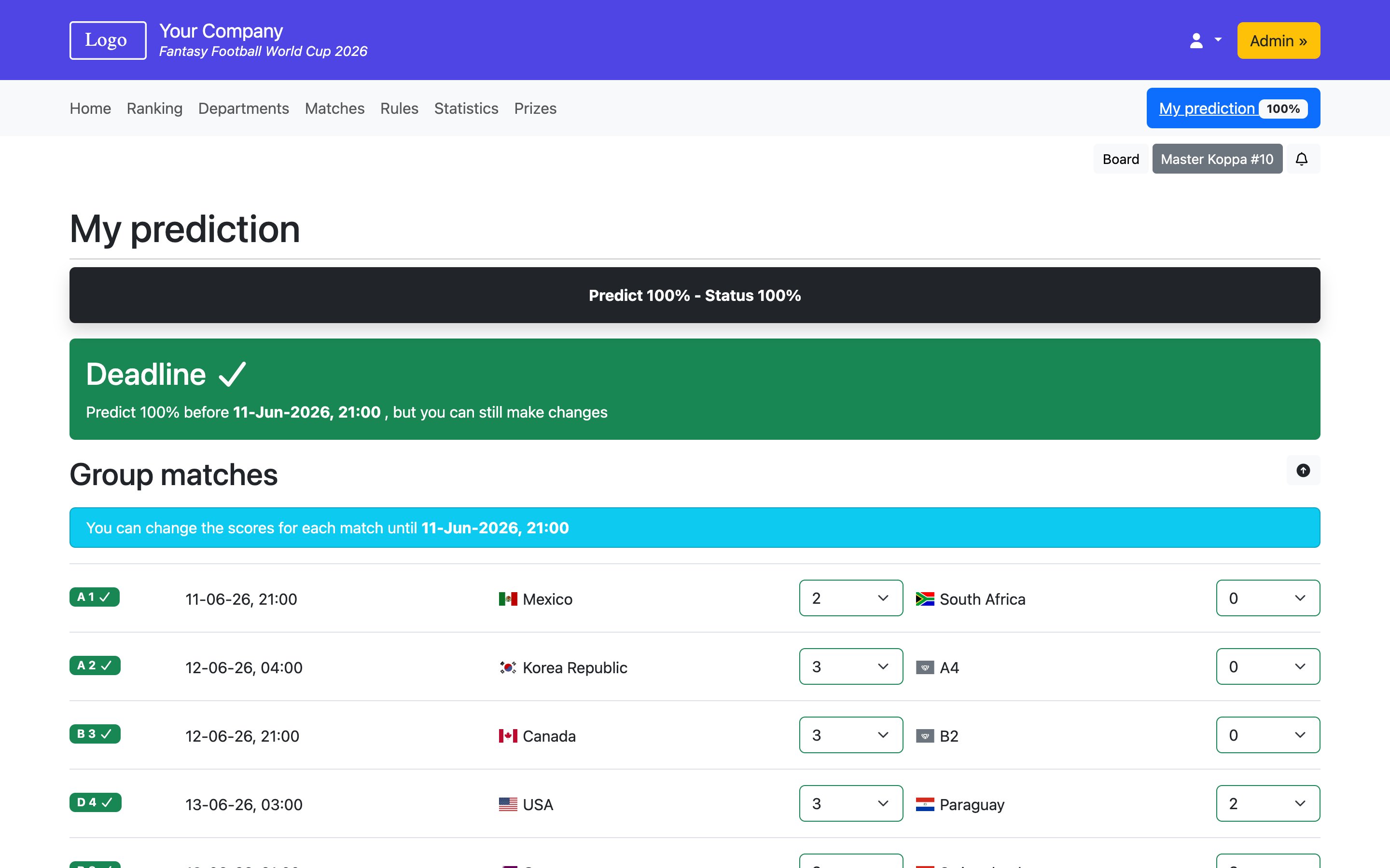 Fantasy Football World Cup 2026 – My prediction